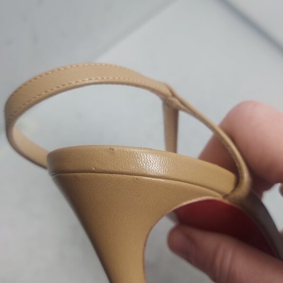 CHRISTIAN LOUBOUTIN Rosalie Strass Nude Strappy Heel Sandal - Picture 13 of 16